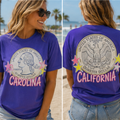 Carolina / California Country Song Graphic Tee