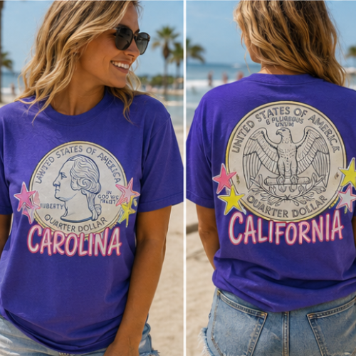 Carolina / California Country Song Graphic Tee