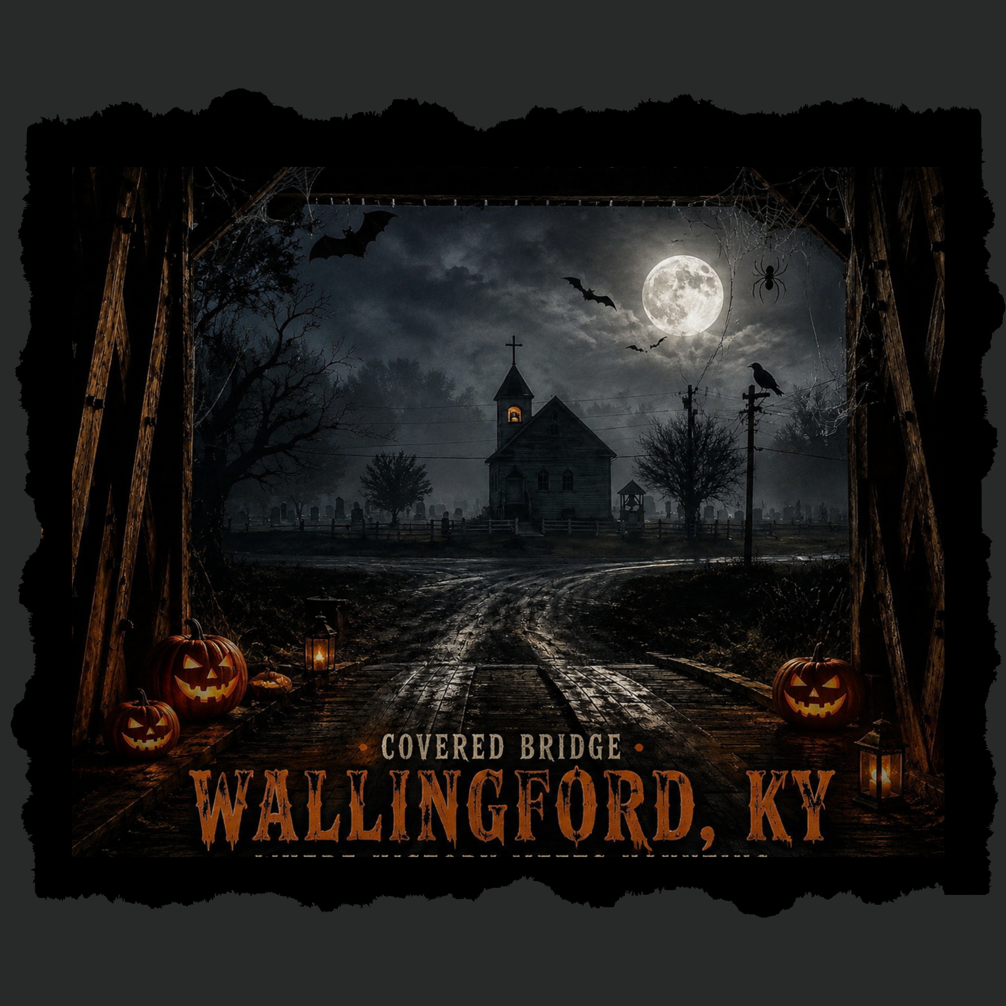 Haunted Wallingford Covered Bridge Tee