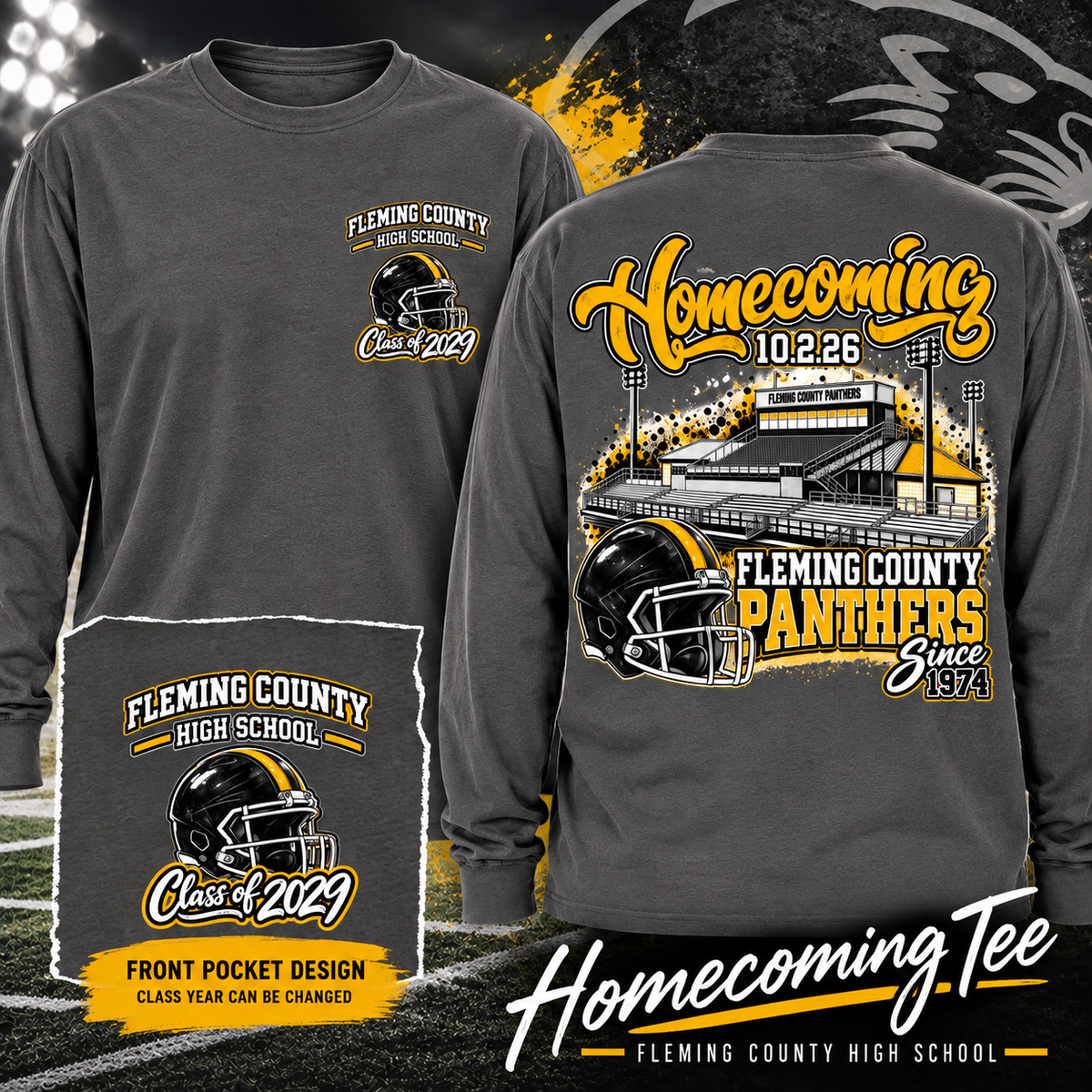 Fleming County High School Homecoming 2026 Long Sleeve Tee
