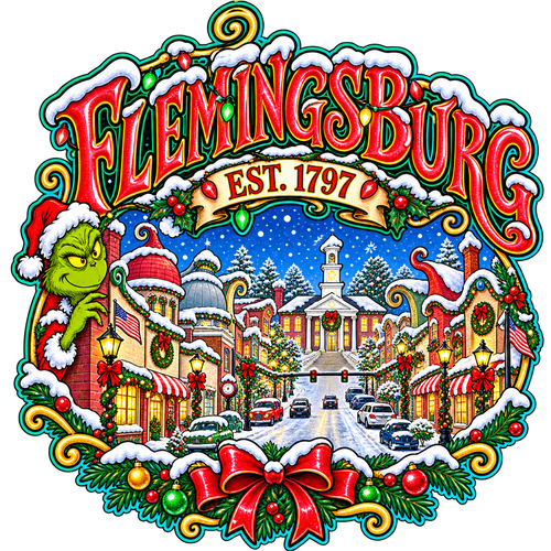 A Very Grinchy Flemingsburg Christmas Tee 🎄💚